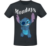 Lilo & Stitch Mondays T-Shirt schwarz in M