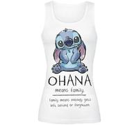 Lilo & Stitch Ohana Means Family Frauen Top weiß L