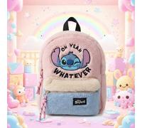 "Lilo & Stitch" Plüsch Mini Rucksack, geeignet für Frauen, süße Cartoon Plüsch Umhängetasche mit blinkender Stitch Stickerei, niedlicher Charakter Rei