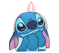 Lilo e Stitch Rucksack 3D Stitch Fluffy Friends von Disney - Rucksack für Kinder | Schule | Kindergarten - Farbe Hellblau Rosa - Maße 32 x 26 x 11 cm