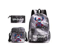 Lilo & Stitch School Bag Backpack Pencil Case Shoulder Bag Three-piece Set _57