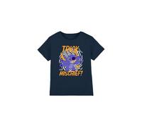 Lilo & Stitch Trick or Mischief Unisex Kids T Shirt, Navy, 7-8 Years