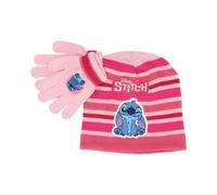 Lilo & Stitch Winter-Set Mütze & Handschuhe für Kinder Rosa