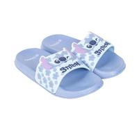 Lilo und Stitch Badeschuhe für Mädchen, Badelatschen, Hellblau, Zehentrenner, Badeschlappen, super soft leicht (Blau, EU Schuhgrößensystem, Grundschulkind, Damen, Numerisch (von/bis), M, 30, 31)