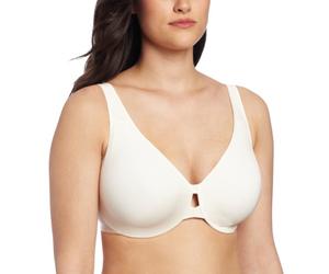 Lilyette by Bali Damen Plunge Into Comfort Keyhole Minimizer BH LY0904, Perle (Pearl), 90E
