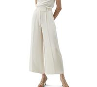 LilySilk Damen Reine Seidenhosen 30 Momme Weitbeinige Lange Hose(NATURWEISS,38)