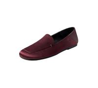 LilySilk Damen Seiden Leder Loafers Bequeme Slip-On Flats Mules mit Klappbarer Ferse Waldläufer Schuhe Flache Mokassins Casual Formal Penny Moccasins für Büro Arbeit Pinot Noir 36 EU