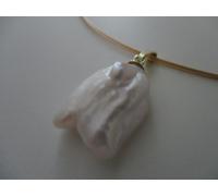 Limari Schmuck Halsreif Collier mit BIWA ZP. 3-reihig Gold 585 EST 42 cm UNIKAT