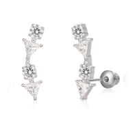 Limerencia Medizinische Titan Ohrringe mit Schraubverschluss, G23 Hypoallergen Gesundheitsstecker Ohrstecker, Nickelfreie Ohrringe für Damen und Mädchen (Stil E)