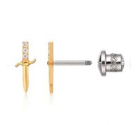 Limerencia Medizinische Titan Ohrringe mit Schraubverschluss, G23 Hypoallergen Gesundheitsstecker Ohrstecker, Nickelfreie Ohrringe für Damen, Mädchen und Kinder (G)