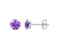 Limerencia Titan Ohrstecker für Damen Herren | G23 Implantat Ohrringe Hypoallergen Titan, Nickelfrei Medizinische Ohrstecker, 5 MM CZ Ohrringe für empfindliche Ohren
