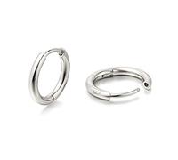 Limerencia Titan Reif-Ohrringe für Damen und Herren - G23 Medizinische Hypoallergen Gesundheitsstecker, 8-14MM für Empfindliche Ohren - Mode Damenschmuck (12mm, Keine Steine)