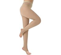 LIMHOO Hochglanz-Strumpfhosen für Damen Hoher Bund Glänzende Feinstrumpfhosen Seidenstrümpfe (Absatz-Kaffee-S)