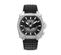 POLICE - BATMAN - stainless steel - black leather