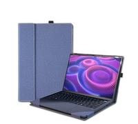 LIMIYUE Laptop-Schutzhülle für HP OmniBook X/Ultra/5 Flip 14 Zoll & für 35,6 cm (14 Zoll) ZBook Ultra G1a [Do Check Model], PU-Leder-Schutzhülle mit faltbarer Kühlhalterung, Dunkelblau