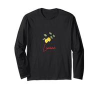 Limone Zitronen Design, Illustration Sommer Obst Motiv Langarmshirt