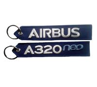 Limox Schlüsselanhänger Airbus A320neo blau