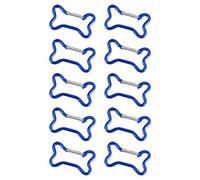 Limtula 10 Stück Knochen Aluminium Schlüsselanhänger Clip, Wander Schlüsselanhänger, Bergsteiger Karabiner für Reisen und Sport, Outdoor Ausrüstungs Clip