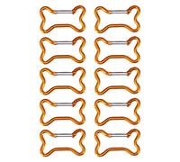 Limtula 10 Stück Knochen Aluminium Schlüsselanhänger Clip, Wander Schlüsselanhänger, Bergsteiger Karabiner für Reisen und Sport, Outdoor Ausrüstungs Clip