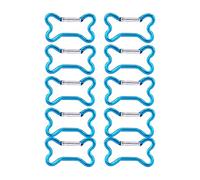 Limtula 10 Stück Knochen Aluminium Schlüsselanhänger Clip, Wander Schlüsselanhänger, Bergsteiger Karabiner für Reisen und Sport, Outdoor Ausrüstungs Clip