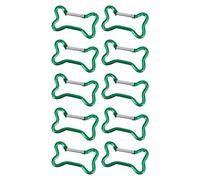 Limtula 10 Stück Knochen Aluminium Schlüsselanhänger Clip, Wander Schlüsselanhänger, Bergsteiger Karabiner für Reisen und Sport, Outdoor Ausrüstungs Clip