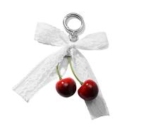 Limtula Cherrys Bowknot Love Charm, tragbarer Schlüsselanhänger, robuster Anhänger für Handtaschen, perfekt für den täglichen Gebrauch, als Geschenk für elegante Geldbörsen