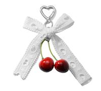 Limtula Cherrys Bowknot Love Charm, tragbarer Schlüsselanhänger, robuster Anhänger für Handtaschen, perfekt für den täglichen Gebrauch, als Geschenk für elegante Geldbörsen