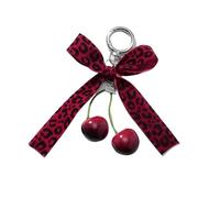 Limtula Cherrys Bowknot Love Charm, tragbarer Schlüsselanhänger, robuster Anhänger für Handtaschen, perfekt für den täglichen Gebrauch, als Geschenk für elegante Geldbörsen