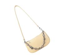 Limtula Trendige, verstellbare Umhängetasche, leichte PU Schultertasche mit Metallkettendetail, geräumige Organizer, lässiges Outfit, unverzichtbare lässige Umhängetasche