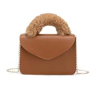 Limtula Umhängetasche mit Plüschstruktur und Kettenriemen | Modische und leichte Handtasche, elegante und tragbare Geldbörse mit Kette, schicke und kompakte Umhängetasche
