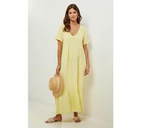 Lin Passion Leinen-Kleid in Gelb - Größe 36/38 | Damen Kleider