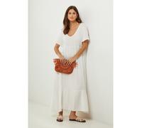 Lin Passion Leinen-Kleid in Weiß - Größe 38/40 | Damen Kleider