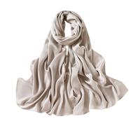 Lina & Lily Damen Schal Stola aus Premium-Satin für Hochzeit Abend (Champagner)