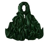 Lina & Lily Damen Schal Stola aus Premium-Satin für Hochzeit Abend (Dschungelgrün)