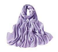 Lina & Lily Damen Schal Stola aus Premium-Satin für Hochzeit Abend (Lavendel)