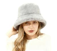 Lina & Lily Winter Pelzmütze Fischerhut Damen Herren aus Kunstfell