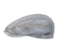 Lindaco Driver Flatcap by Stetson weiß-blau S (54-55 cm)