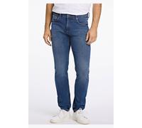 Lindbergh Black Slim Fit Jeans Heavy Blue, Einfarbig