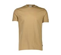 Lindbergh Black Slim Fit T-Shirt Rundhals Dark Sand, Einfarbig
