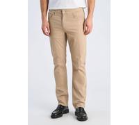 5-Pocket-Hose LINDBERGH "5-Pocket Hose Tapered Fit", Herren, Gr. 40, Länge 34, beige (sand), Obermaterial: 97% Baumwolle, 3% Elasthan, unifarben, gerade, unten schmal, Hosen 5-Pocket-Hose (59147845-40