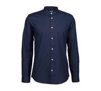 Lindbergh Slim Fit Hemd dunkelblau, Einfarbig
