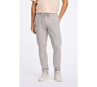 Leinenhose LINDBERGH "Leinenhose Tapered Fit", Herren, Gr. XL, grau, Obermaterial: 55% Leinen, 45% Baumwolle, unifarben, gerade, unten schmal, Hosen (70957139-XL) grau