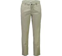 Leinenhose LINDBERGH "Leinenhose Tapered Fit", Herren, Gr. M, soft grün, Obermaterial: 55% Leinen, 45% Baumwolle, unifarben, gerade, unten schmal, Hosen (32180411-M) soft grün