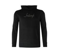 Lindbergh Oversize Fit Kapuzen Sweatshirt schwarz, Einfarbig
