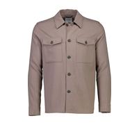 Hemdjacke LINDBERGH "Lindbergh Hemdjacke", Herren, Gr. 3XL, braun (deep sand mel), Oberstoff: 35% Polyester (recycelte Fasern), 31% Viskose, 30% Polyester, 4% Elasthan, lässig geschnitten, Jacken (441