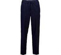 Stoffhose LINDBERGH, Herren, Gr. XL, N-Gr, blau (navy), Web, Obermaterial: 65% Polyester, 31% Viskose, 4% Elasthan, unifarben, relaxed fit lang, Hosen Stoffhose, mit Kordelzug (21526819-XL) navy