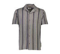 Lindbergh Relaxed Fit Jerseyhemd braun, Gestreift