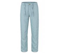 Lindbergh Relaxed Fit Leinenhose blau, Einfarbig