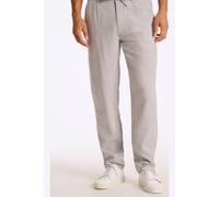 Lindbergh Relaxed Fit Leinenhose grau, Einfarbig