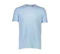 Lindbergh Relaxed Fit T-Shirt Rundhals Blue Breeze, Einfarbig
